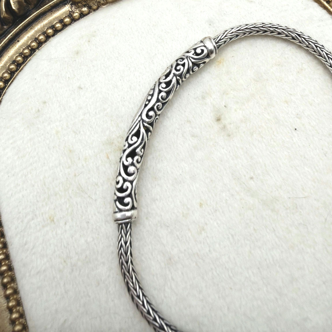 Sterling Silver ATI Annika Witt Vintage Bracelet With Toggle Closure 7"