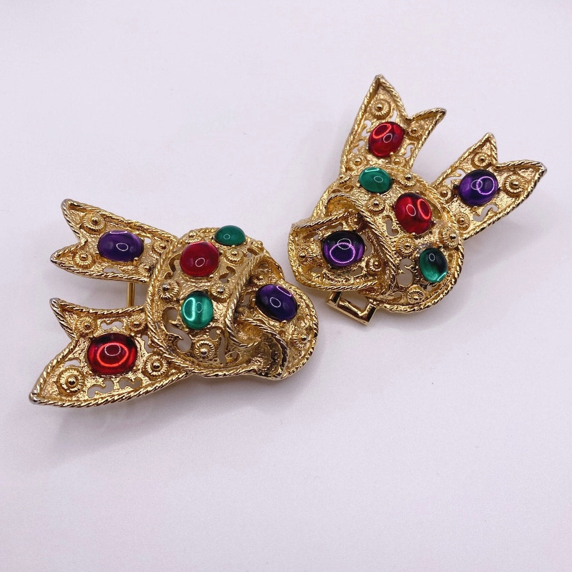 Vntg MIMI D N 1988 Two Parts Belt Buckle