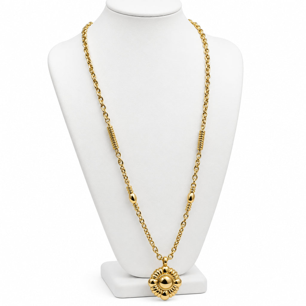 Monet Vintage Gold Tone Necklace 32”