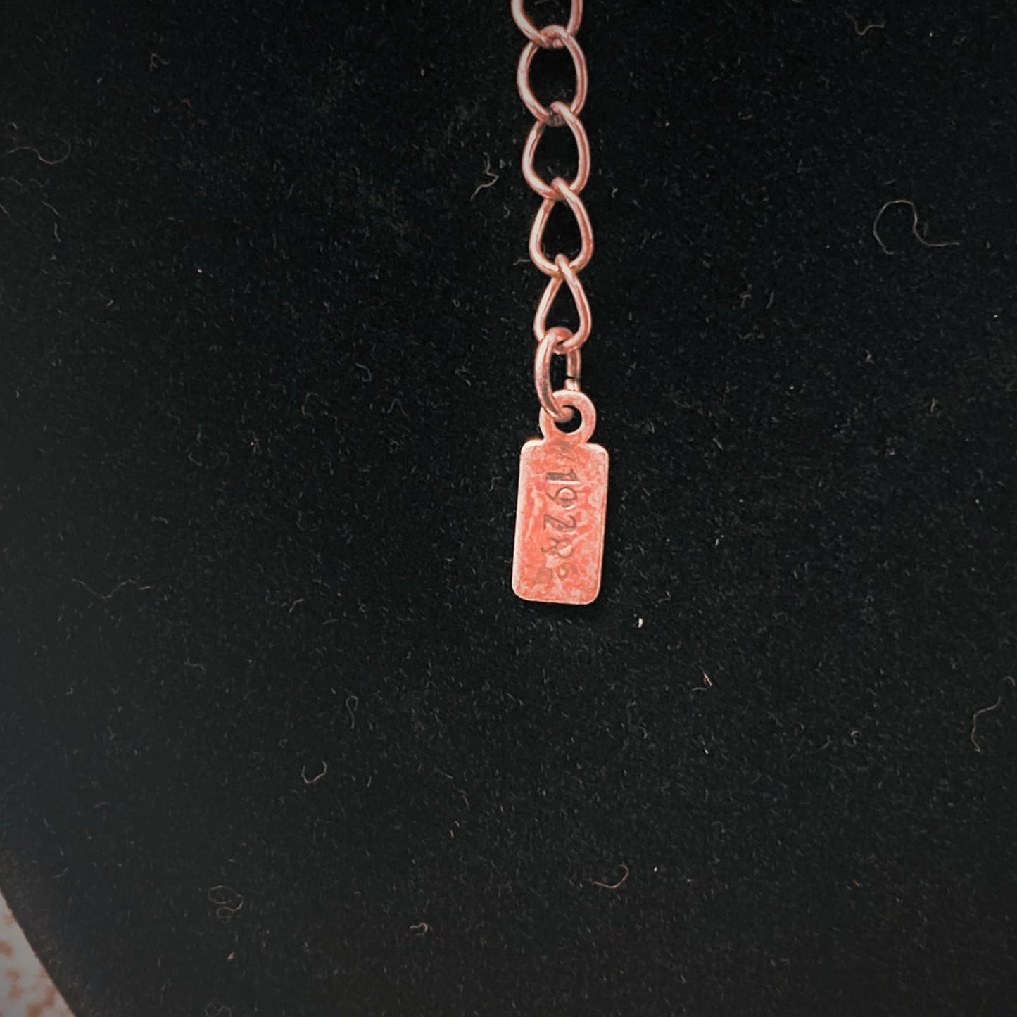 1928 Co. Red Copper Tone Cameo Necklace