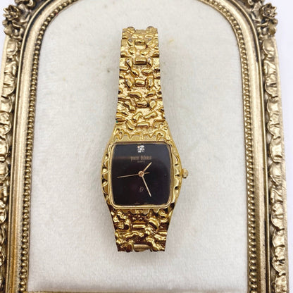 Pierre Bideaux Vintage Woman Watch Gold Tone 7”
