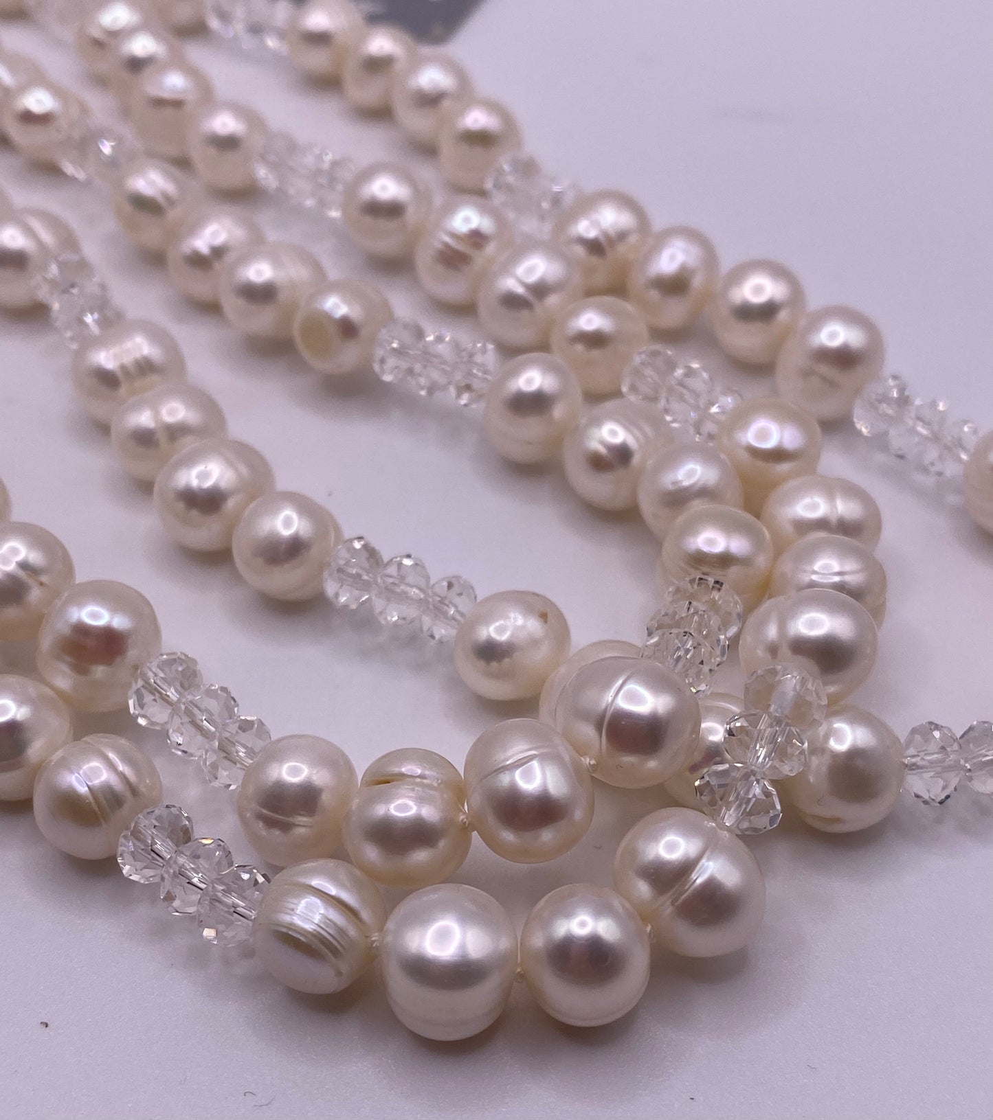 NANNI Extra-large FreshWater White Pearls Necklace