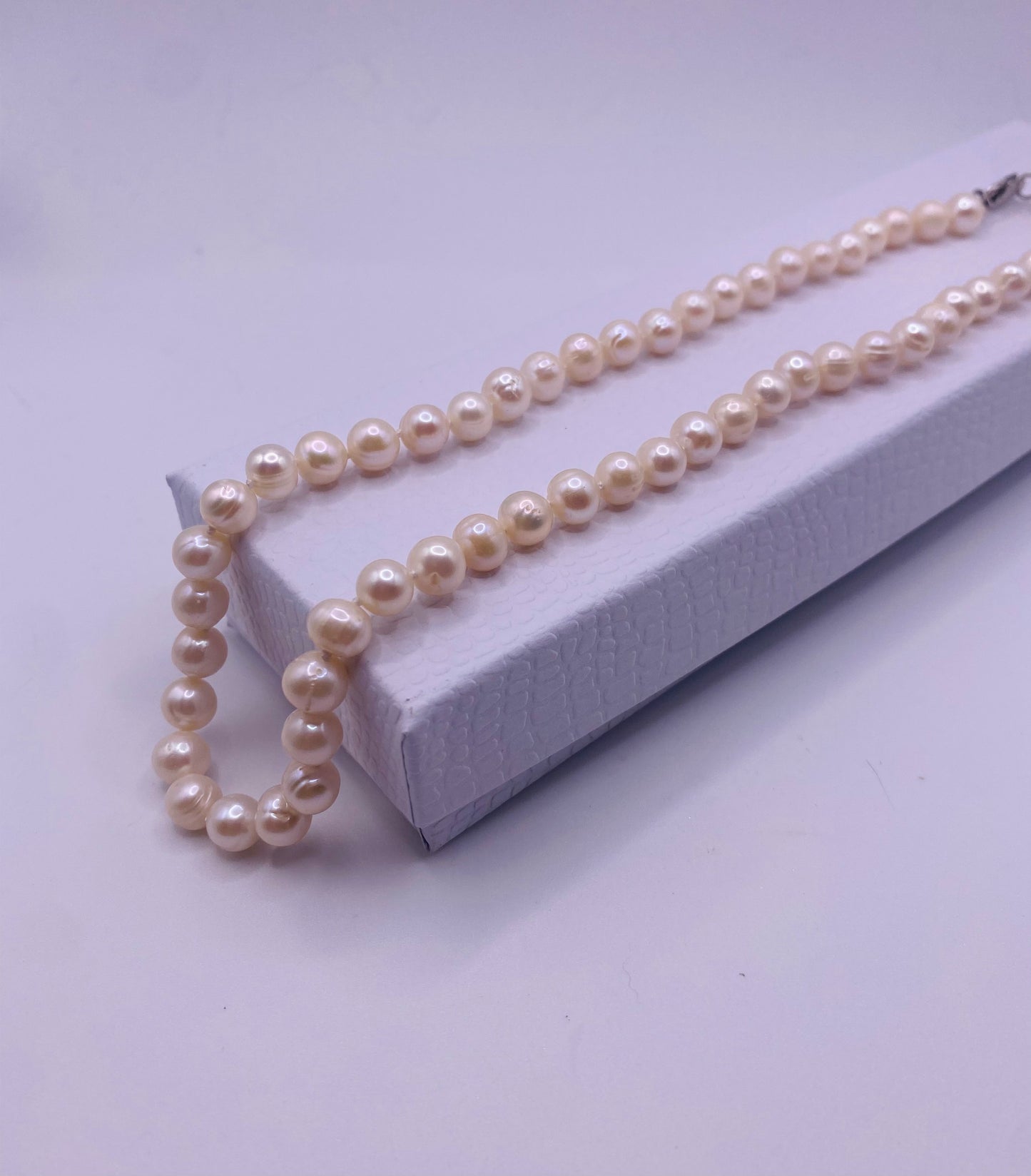 FreshWater 4mm White Pearls Necklace