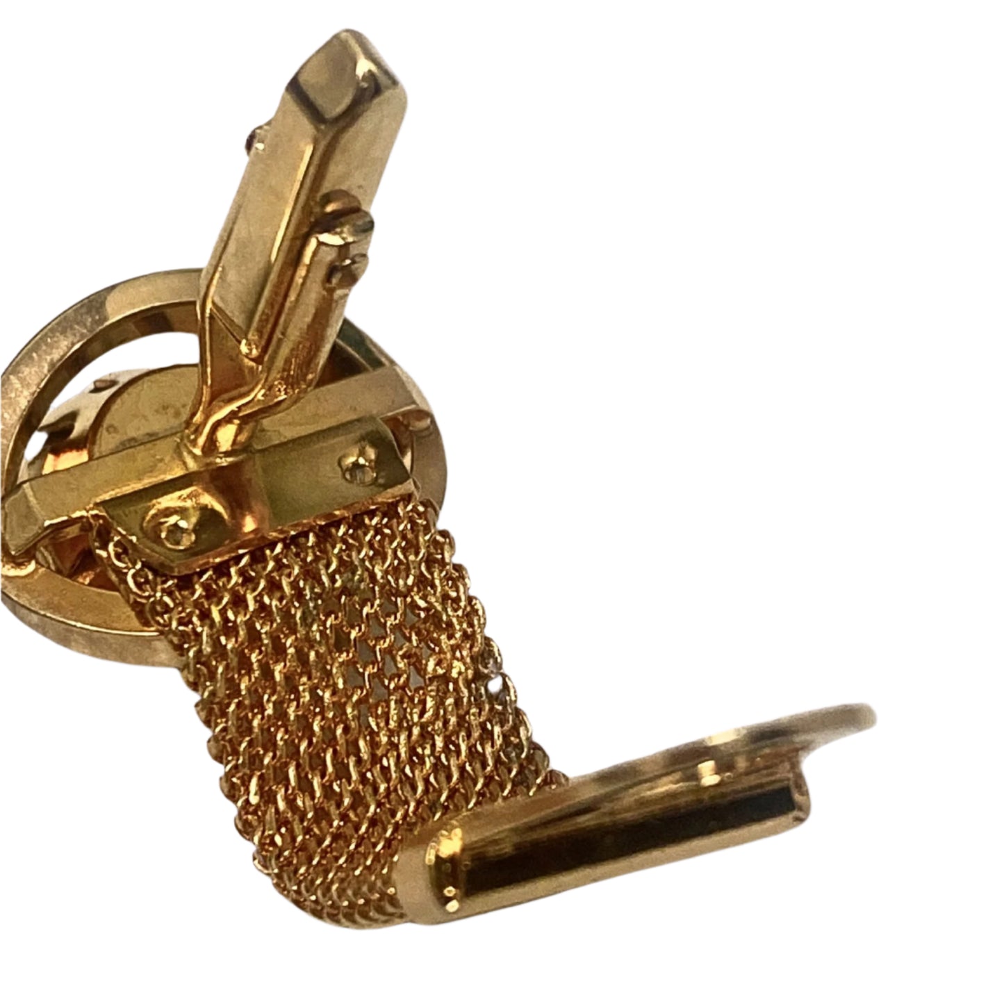 Smart Set-Golden and Blue Cufflinks and Tie Tack