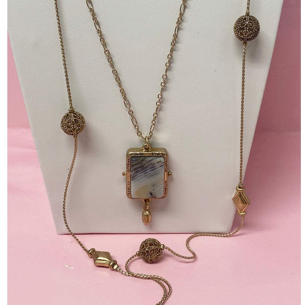 Cabi Double Layer Golden Necklace