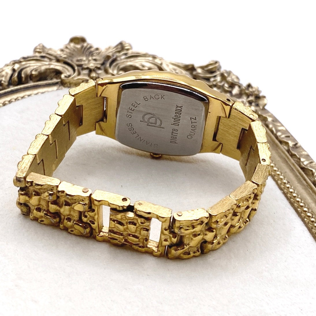 Pierre Bideaux Vintage Woman Watch Gold Tone 7”