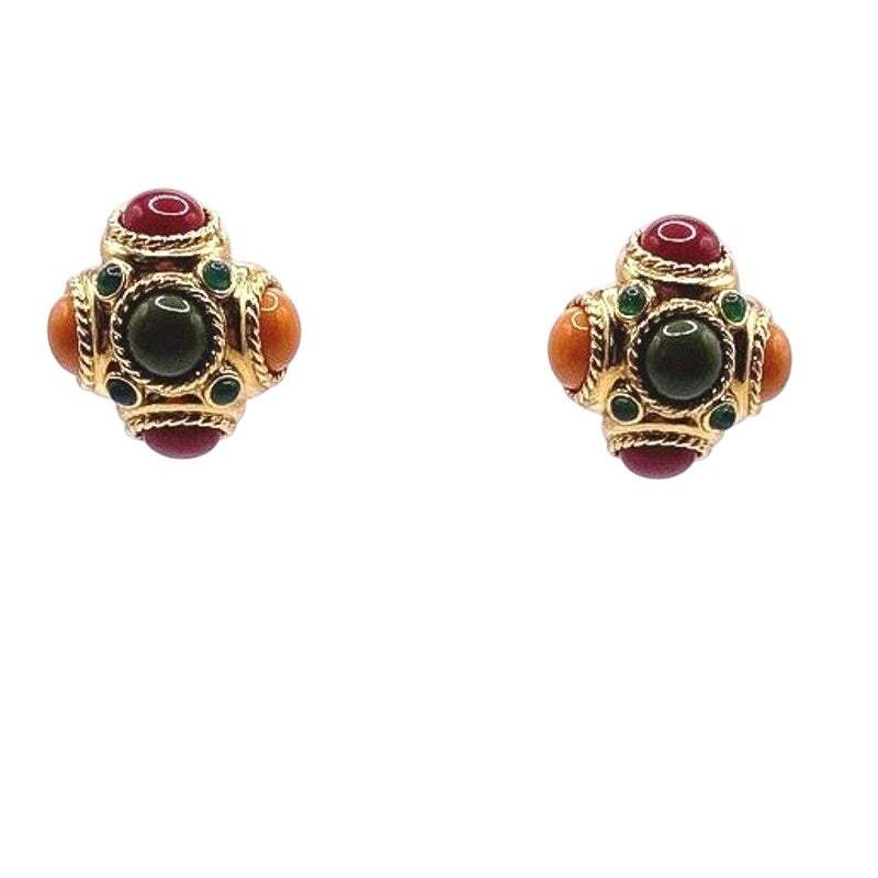 Joan Rivers Maltese Cross Earrings