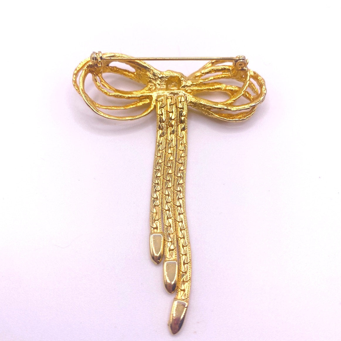 Vtg Brooch Coquette Bow
