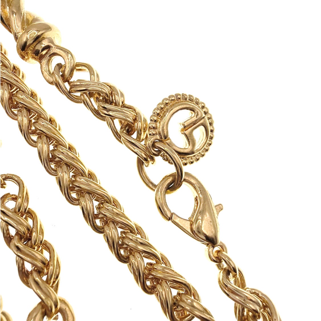 St John’s Extra Large Gold Tone Necklace Necklace 44”