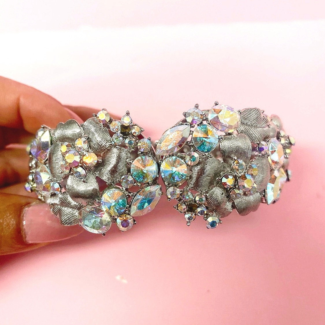 Aurora Borealis Cuff Bracelet