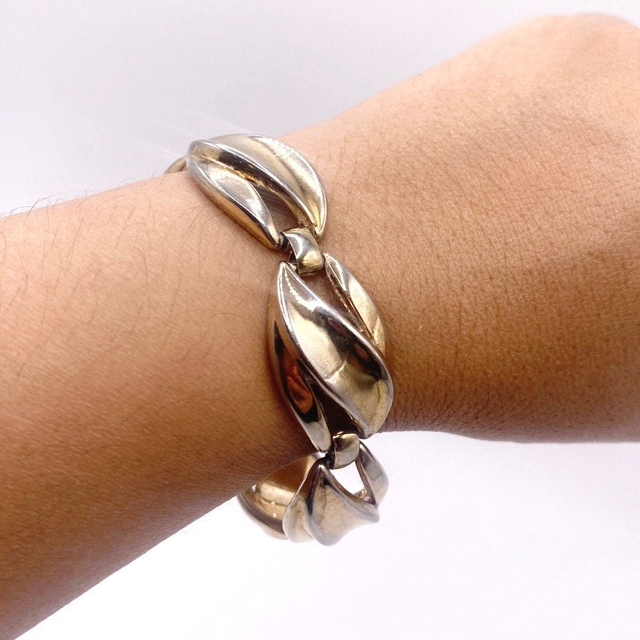 Trifari Chunky Panel Bracelet 7”