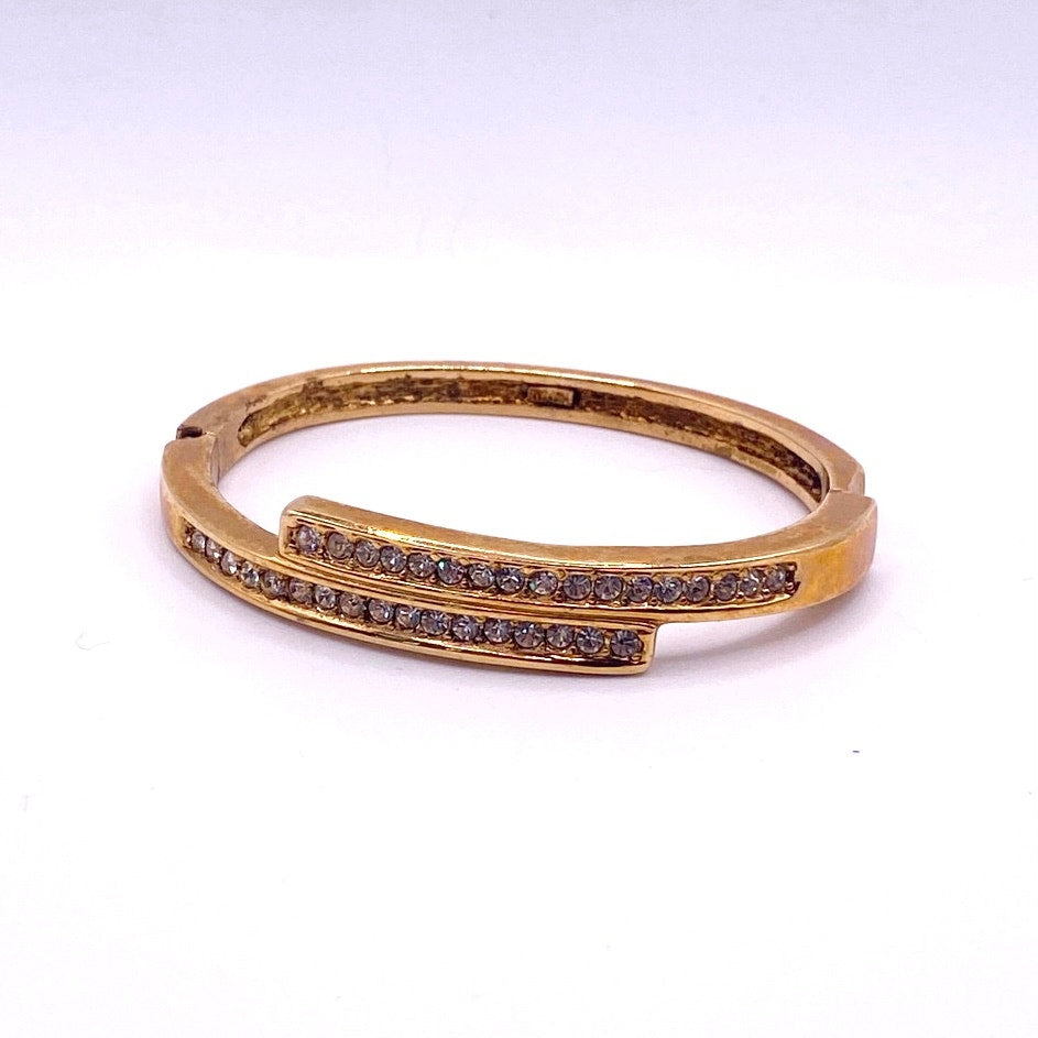 Vtg Roman Hinged Bracelet