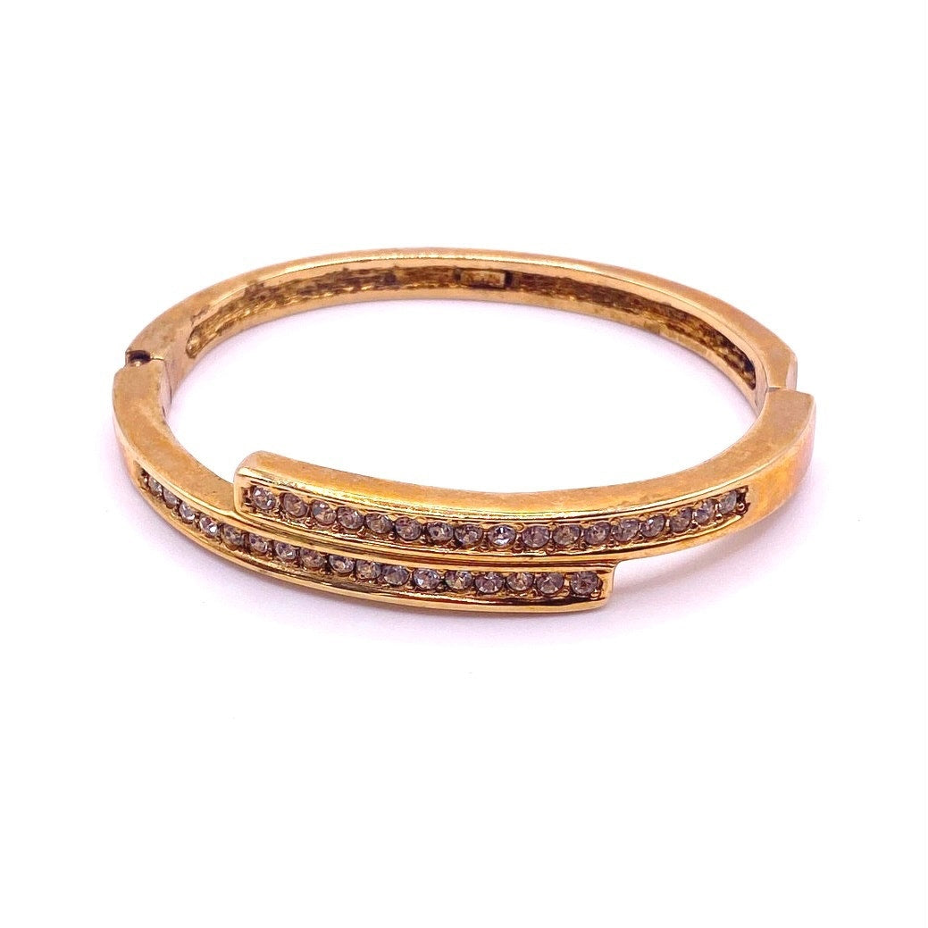Vtg Roman Hinged Bracelet