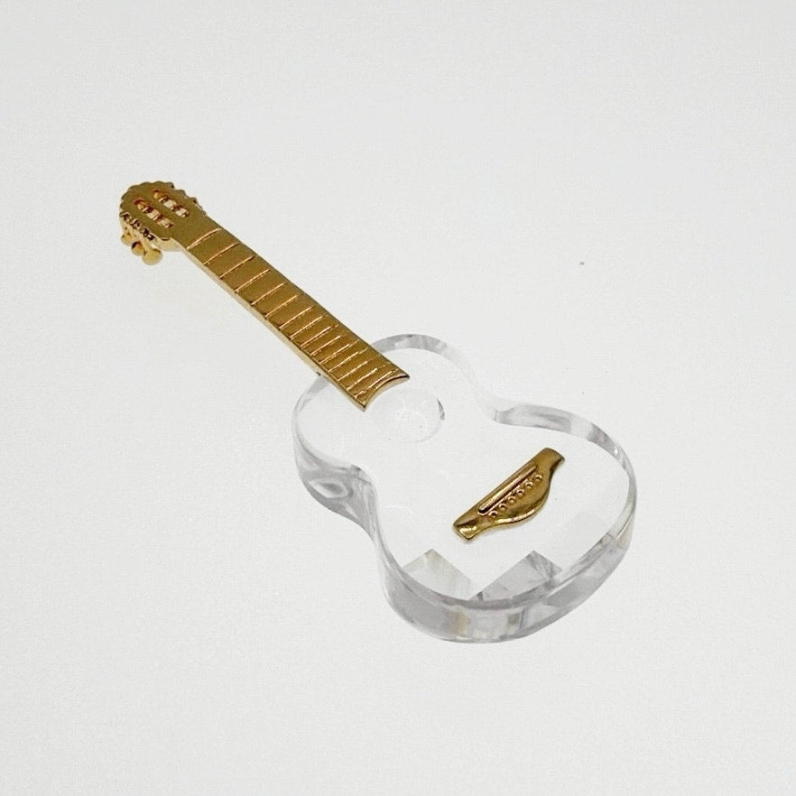 Swarovski Signed Crystal Guitar Miniature