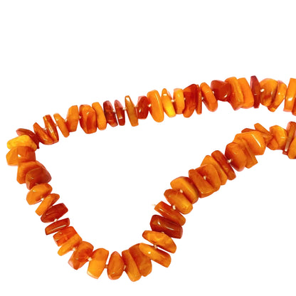 Vtg Baltic Amber Butterscotch Necklace 24"