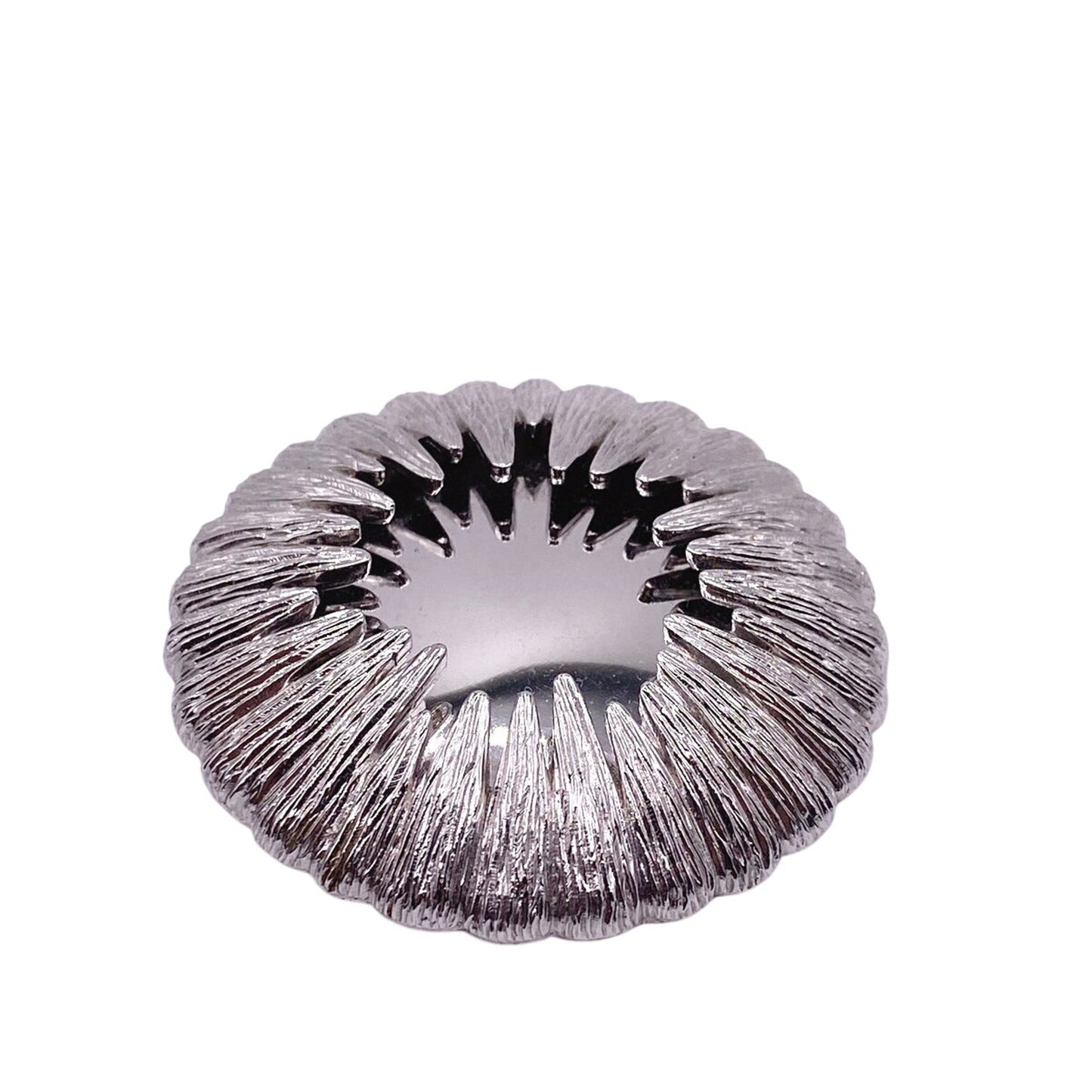 Monet Signed Large Mirrored Starburst Sun Celestial Brooch