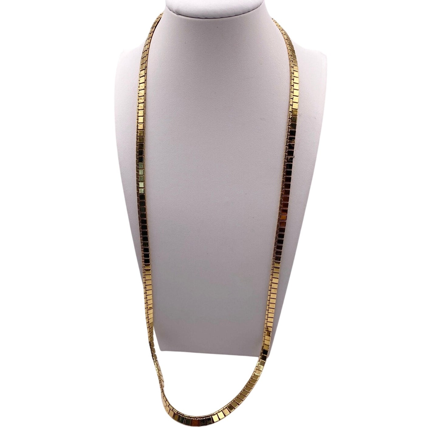Monet Vintage Golden Chain Square Links 24”