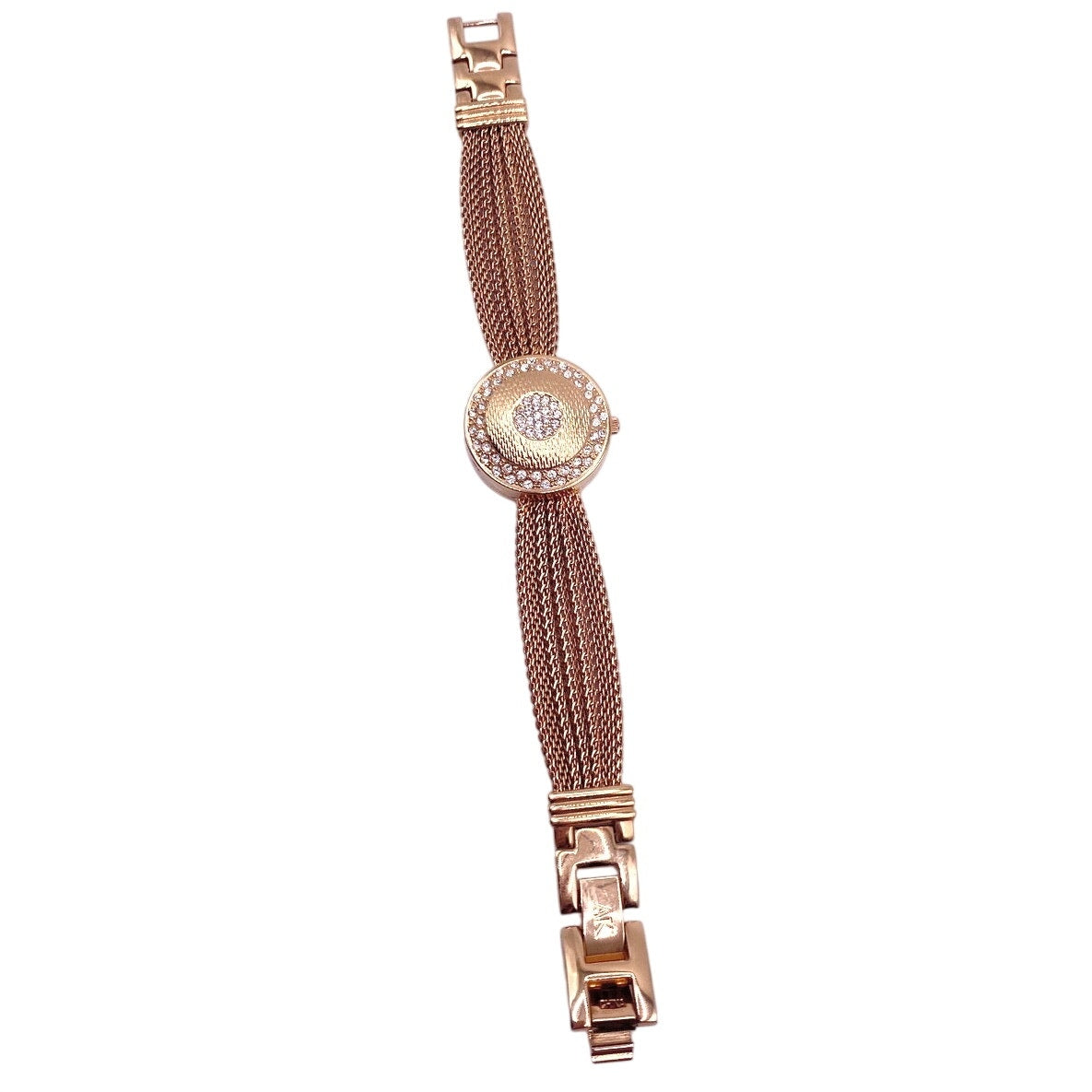 Anne Klein Locket Secret Watch Gold Tone 7 Inches