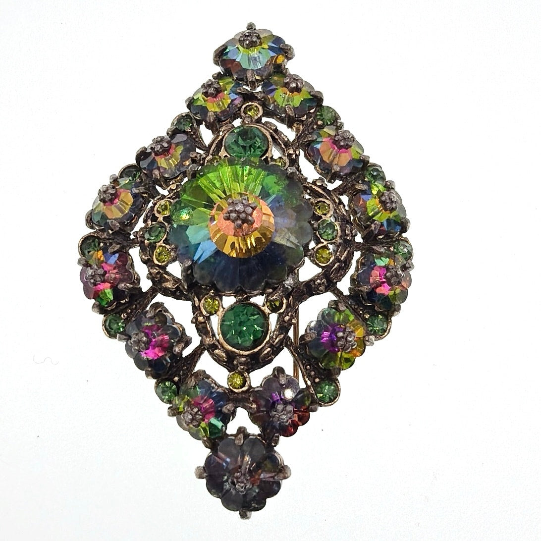 Vintage Watermelon Ravioli Brooch