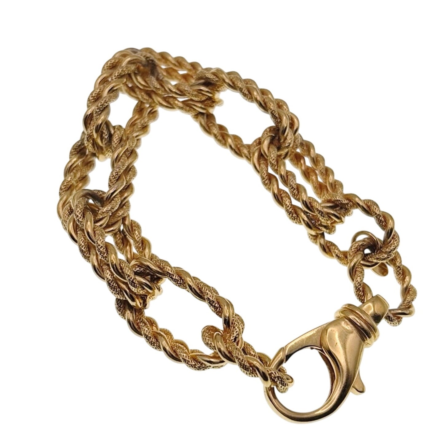 Milor Bronze Italy Chunky Links Bracelet Size 8