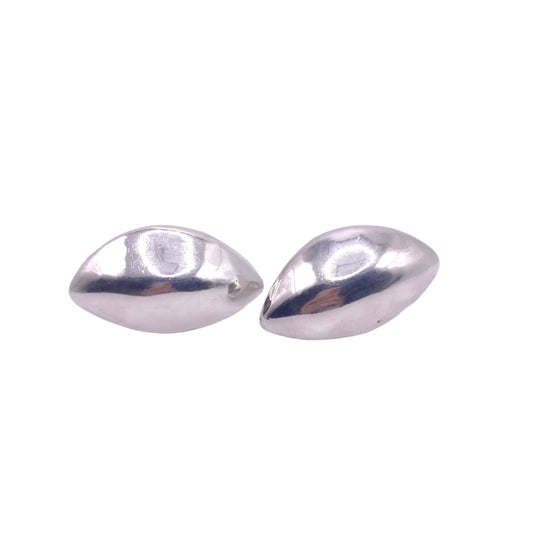 St Silver Israel Pierced Clip Earrings