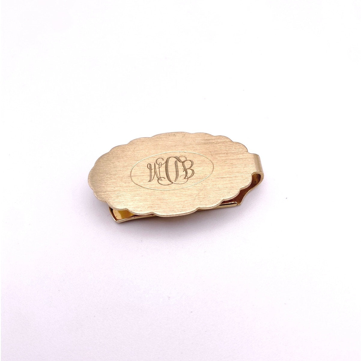 Anson vintage Money/Cards Clip Monograms Initials WDB