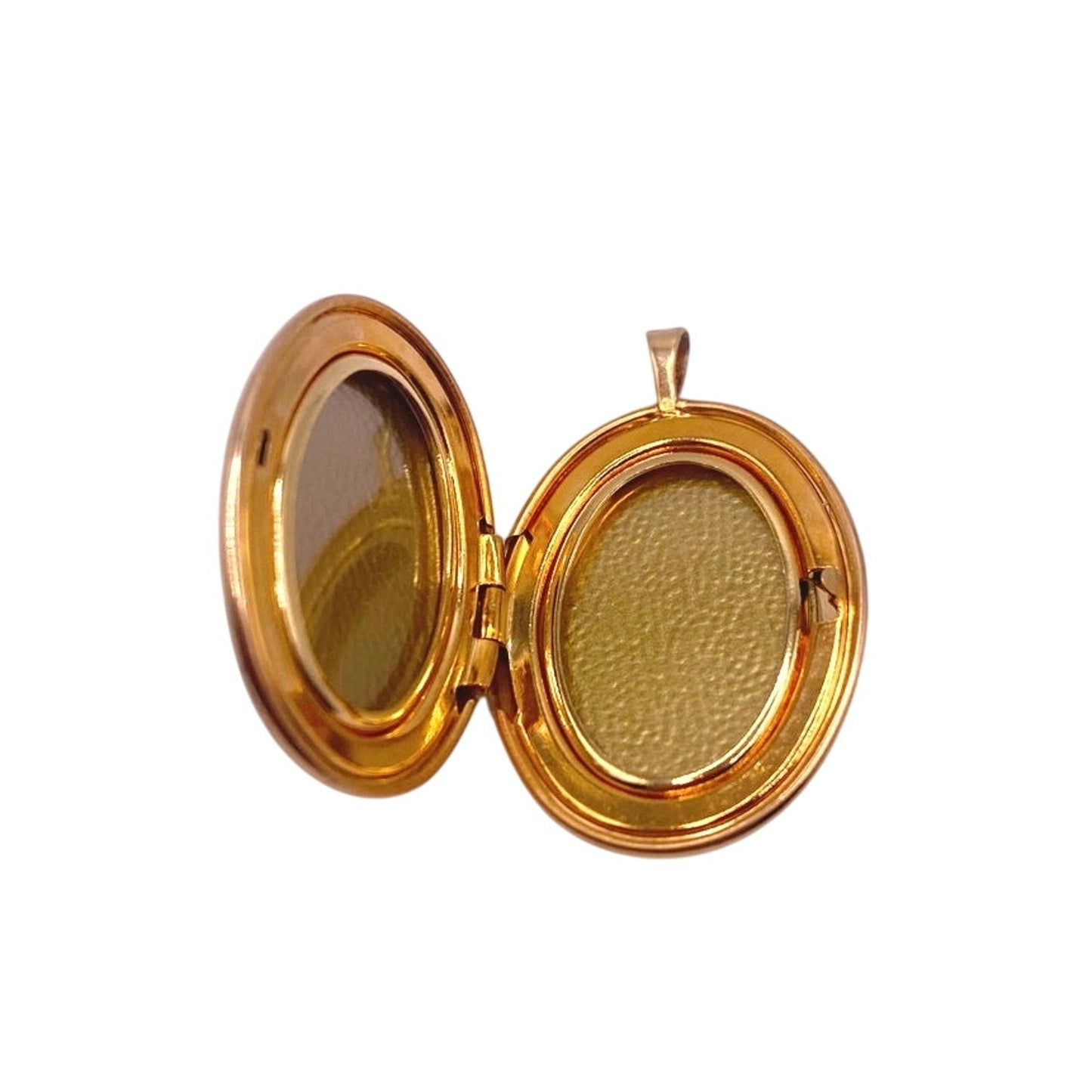 14k Gold Filled Photo Keepsake Pendant with Baby Prints 1.5”