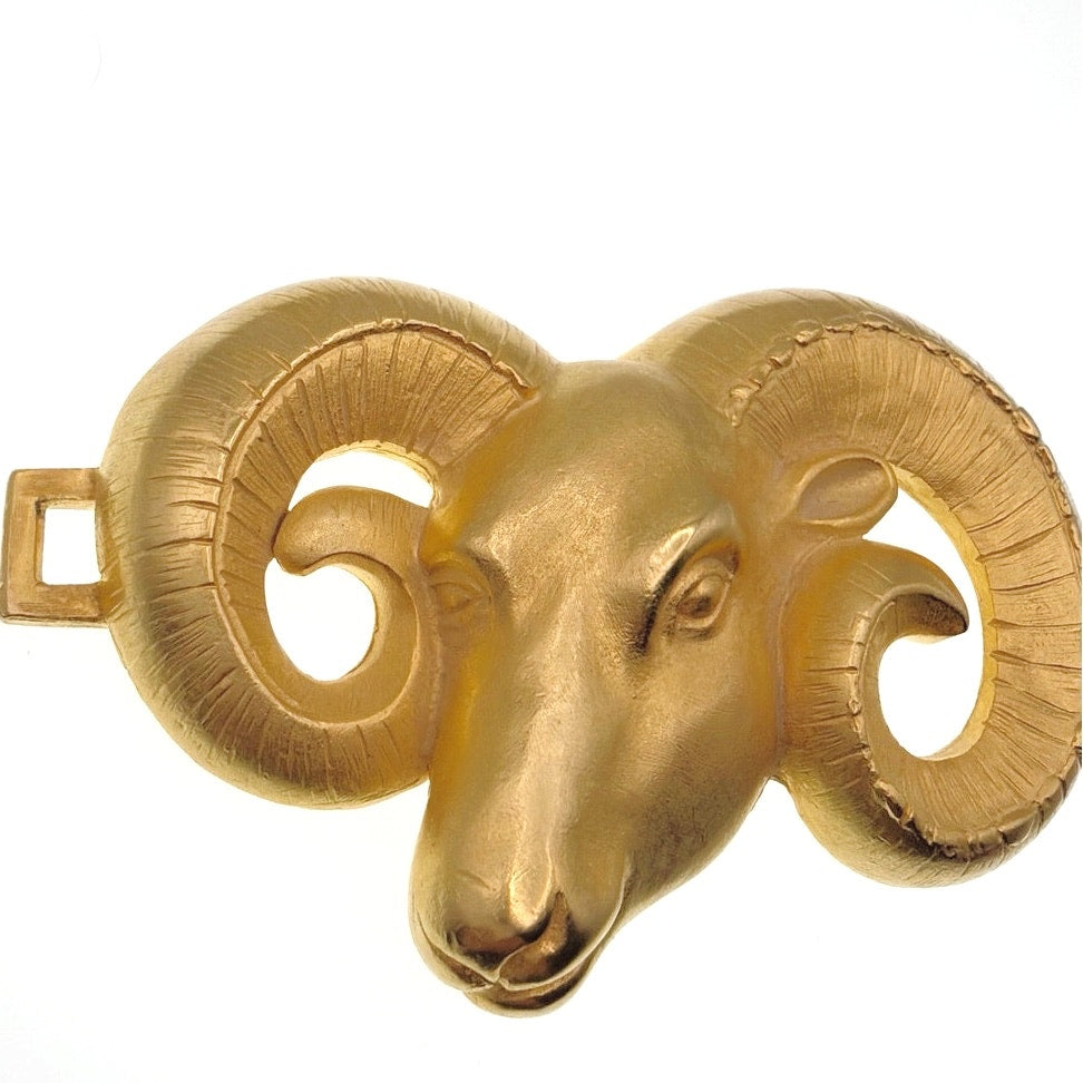 Doreen Ryan 1994 Ram Big Horn Belt Buckle 4” Long