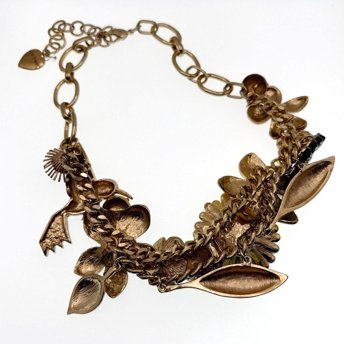 Betsey Johnson Vintage Flower Garden Statement Necklace