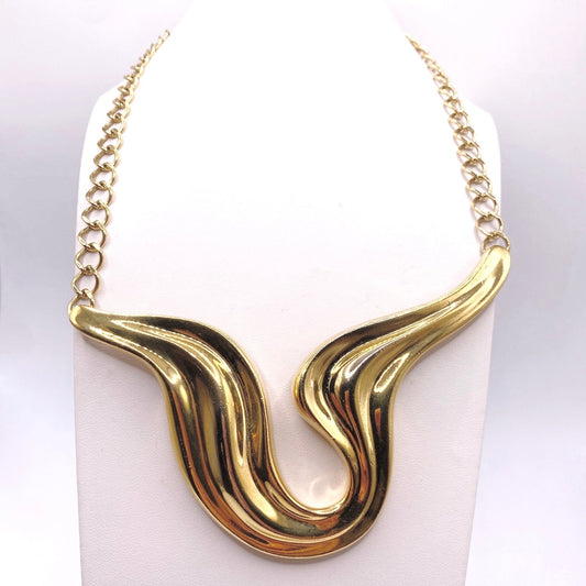 Trifari Vintage Bib Necklace Choker 12”