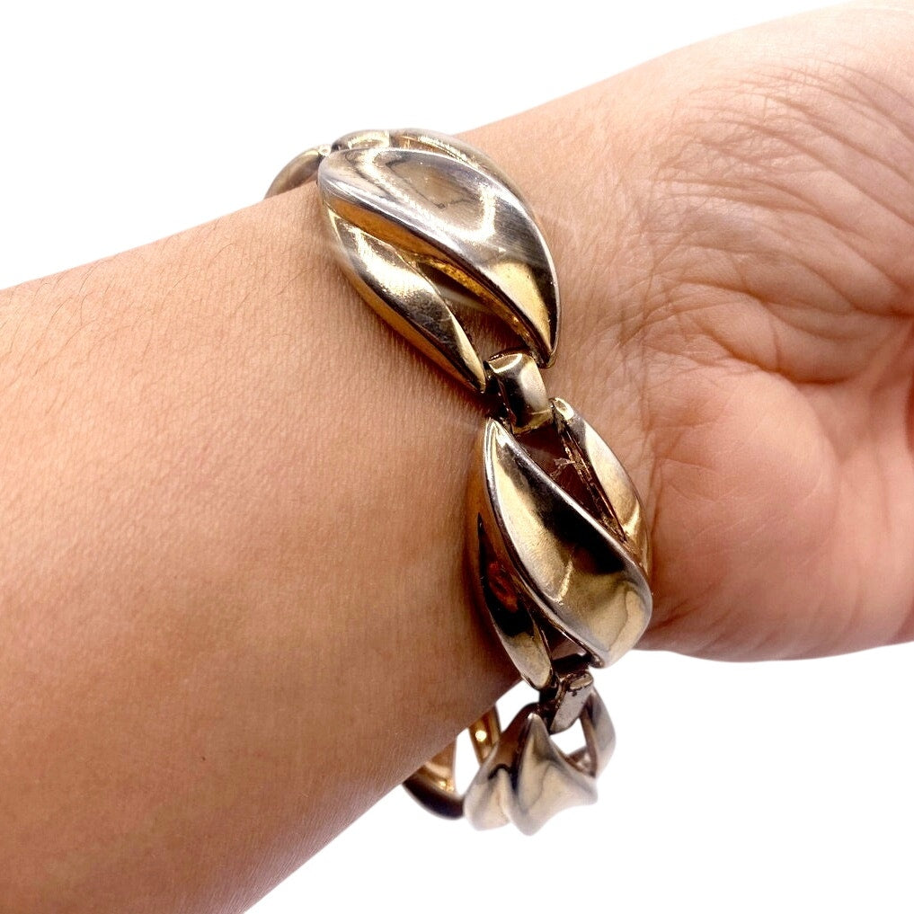 Trifari Chunky Panel Bracelet 7”
