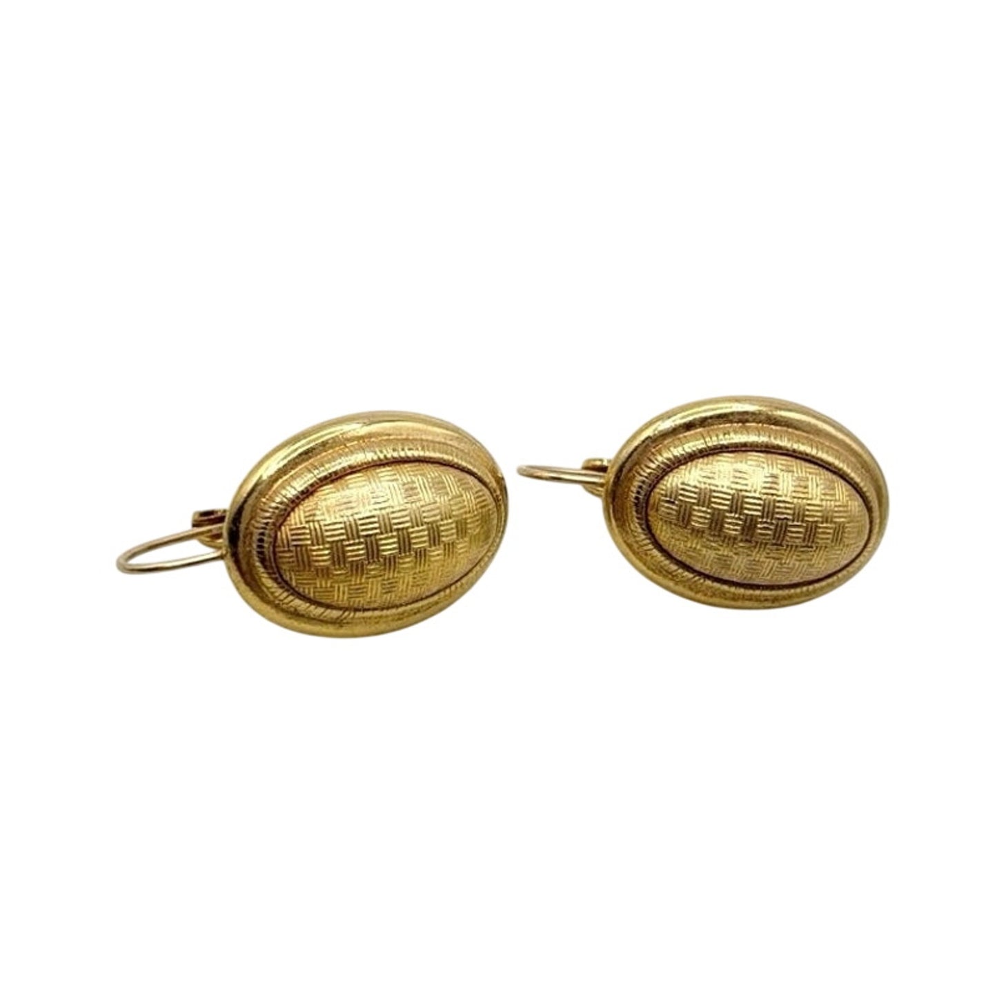 Monet Vintage Gold Tone Clip On Earrings