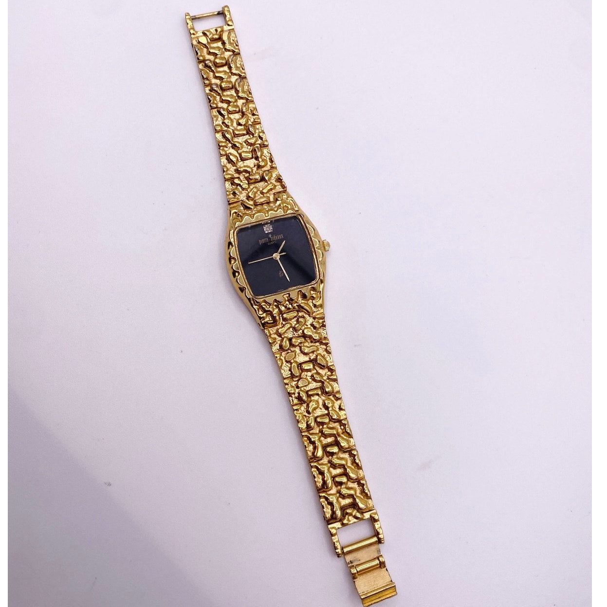 Pierre Bideaux Vintage Woman Watch Gold Tone 7”