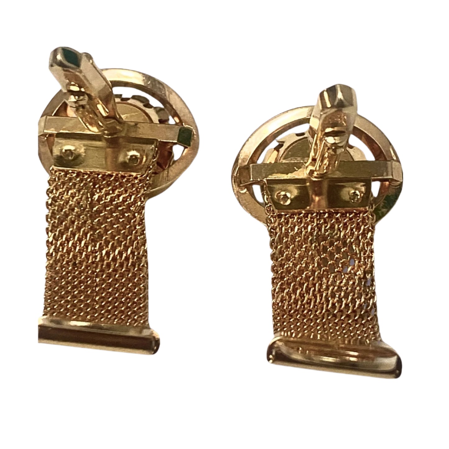 Smart Set-Golden and Blue Cufflinks and Tie Tack