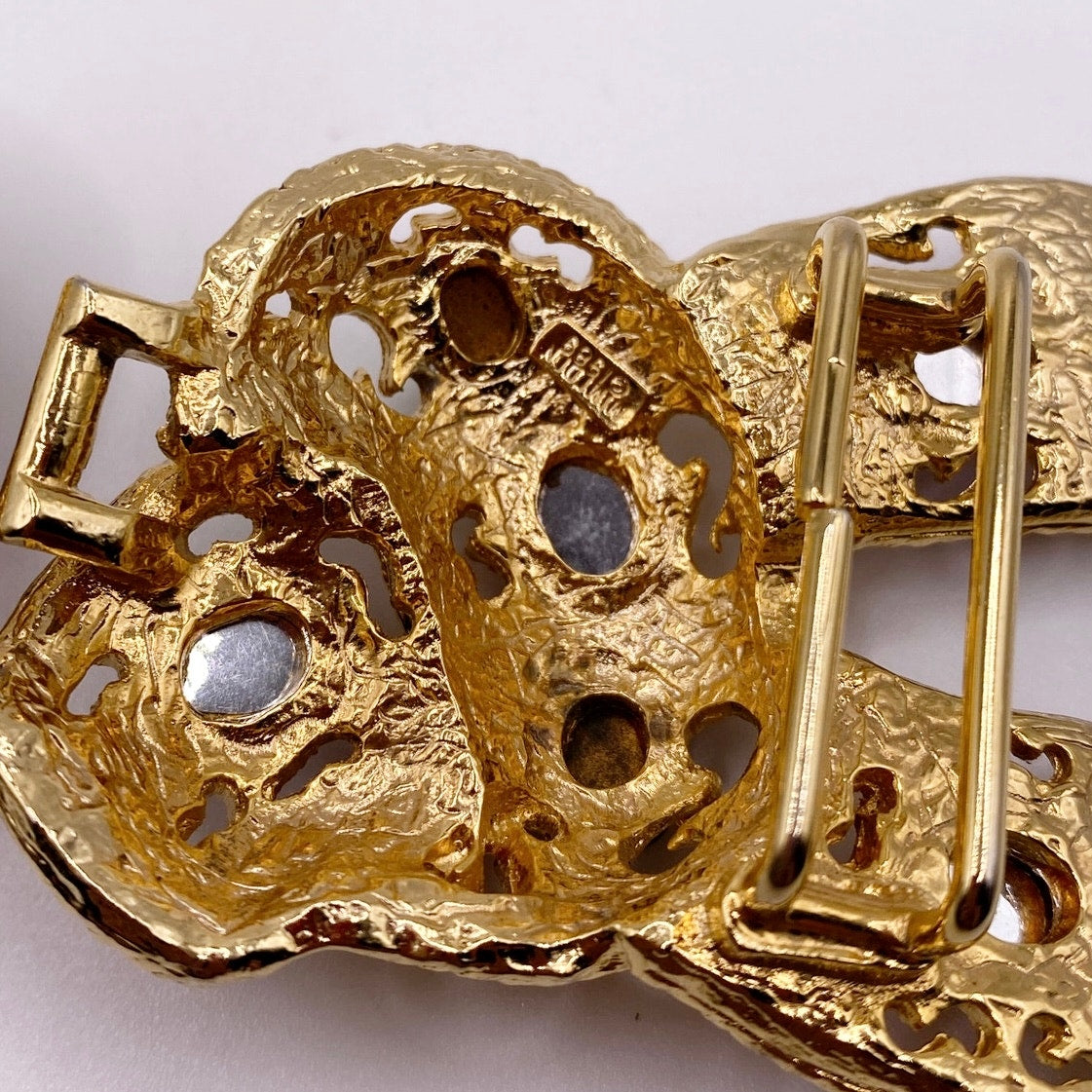 Vntg MIMI D N 1988 Two Parts Belt Buckle