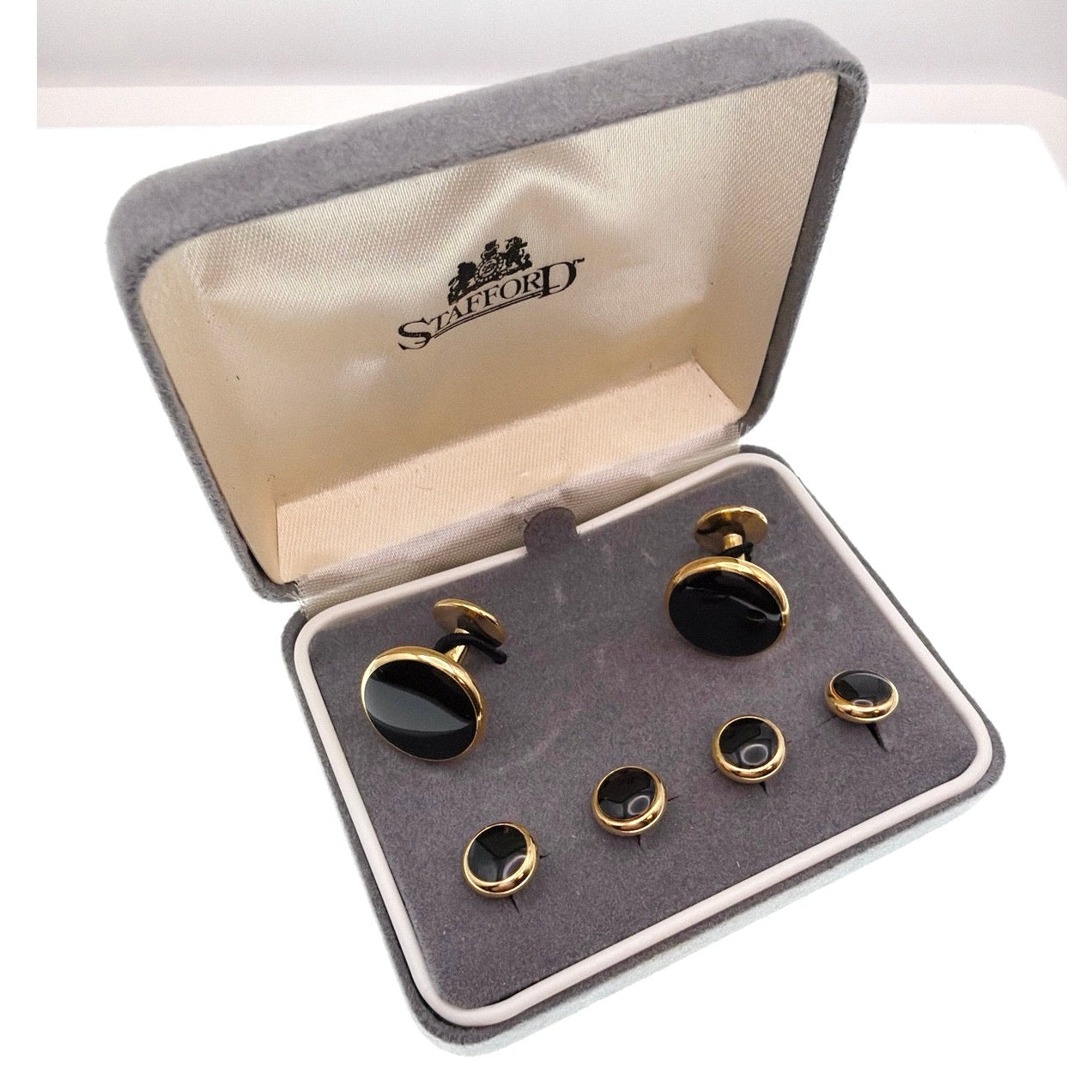 Stafford Vintage Cufflinks and Buttons Set