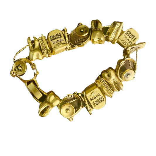 TOFA Style Dentist Dental Slide Charm Bracelet