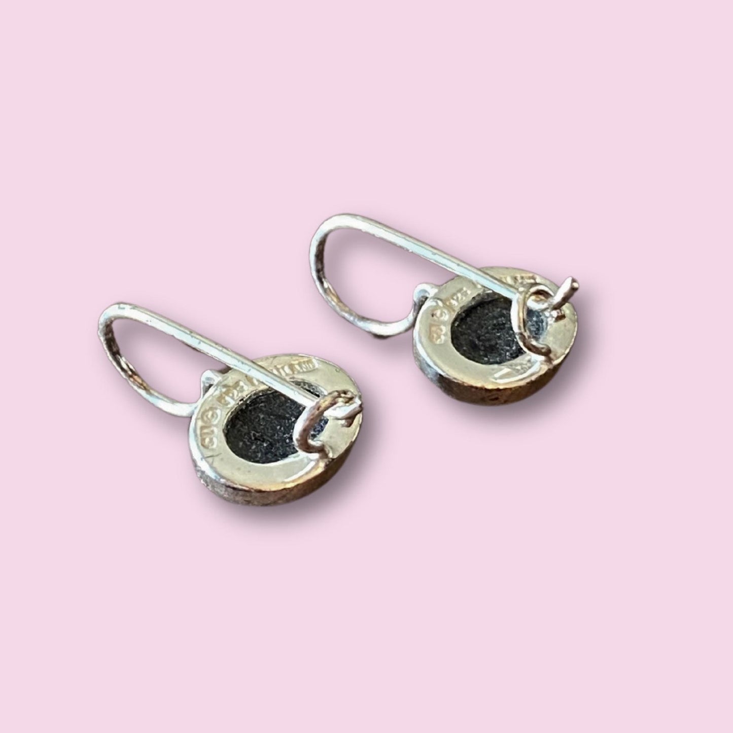 Black Ónix 925 Sterling Earrings