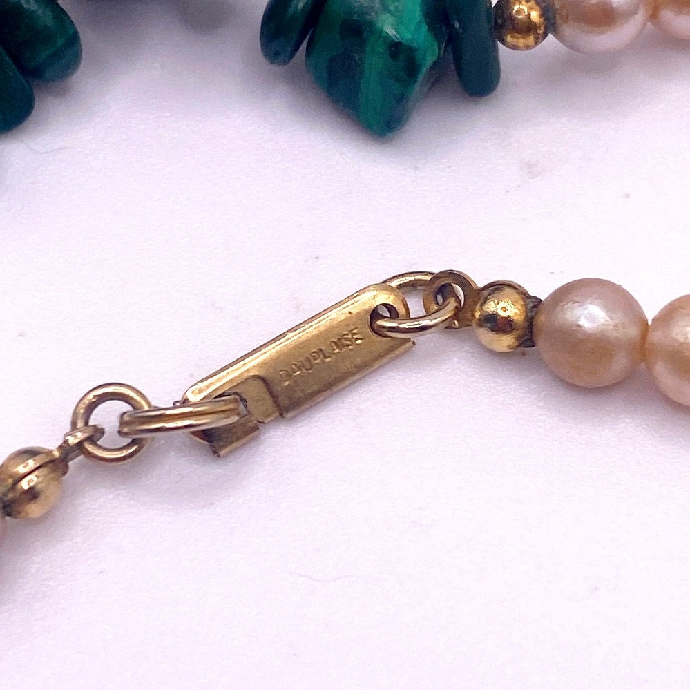 Vintage Dauplaise Faux Pearls and Gemstones 28”