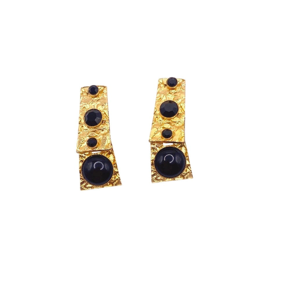 Les Bernard Etruscan Clip On Earrings