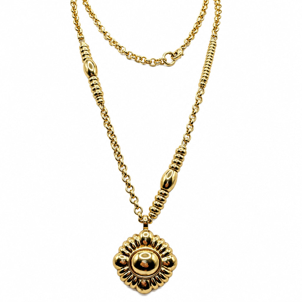 Monet Vintage Gold Tone Necklace 32”