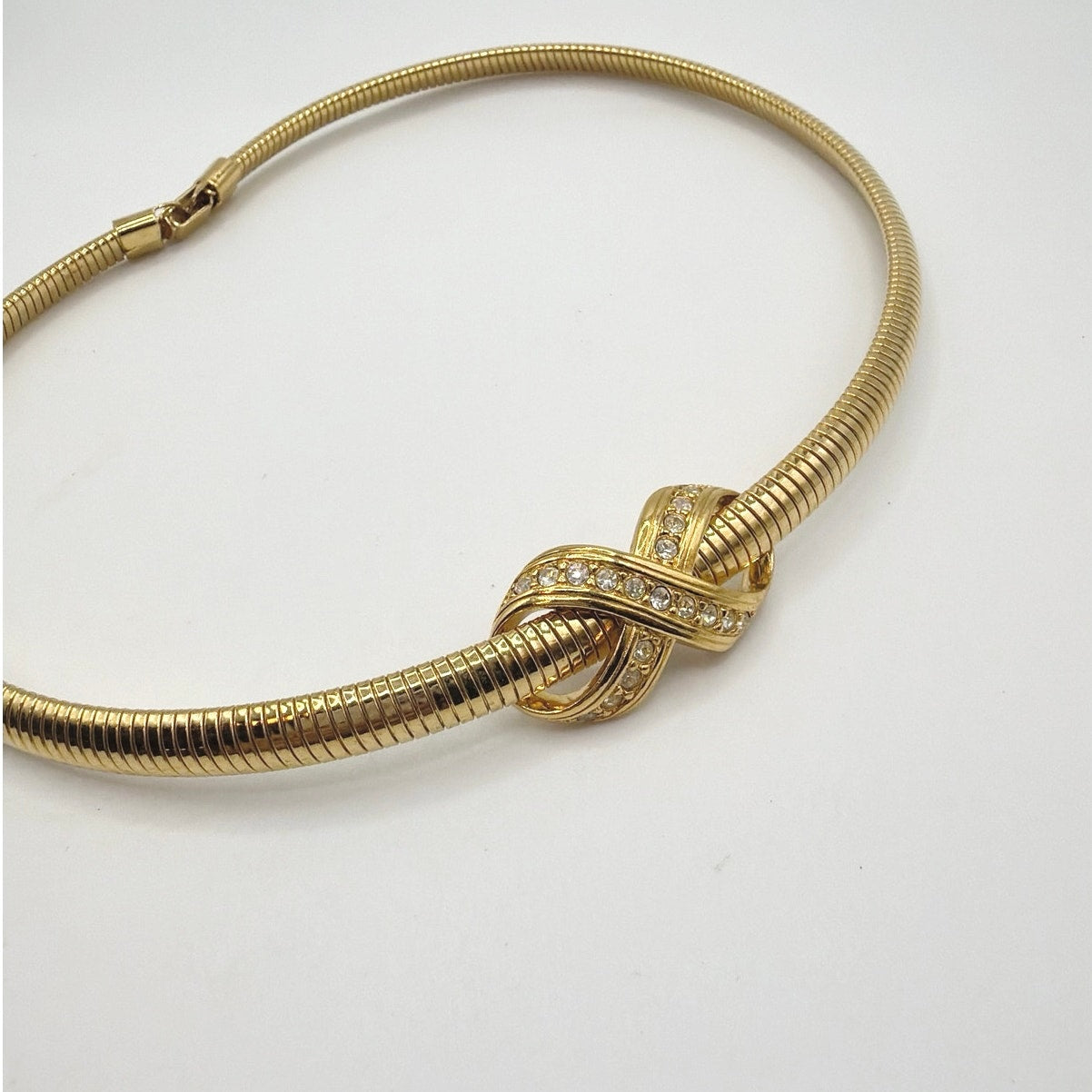 Avon Signed Midcentury Snake chain Choker Collar 16”